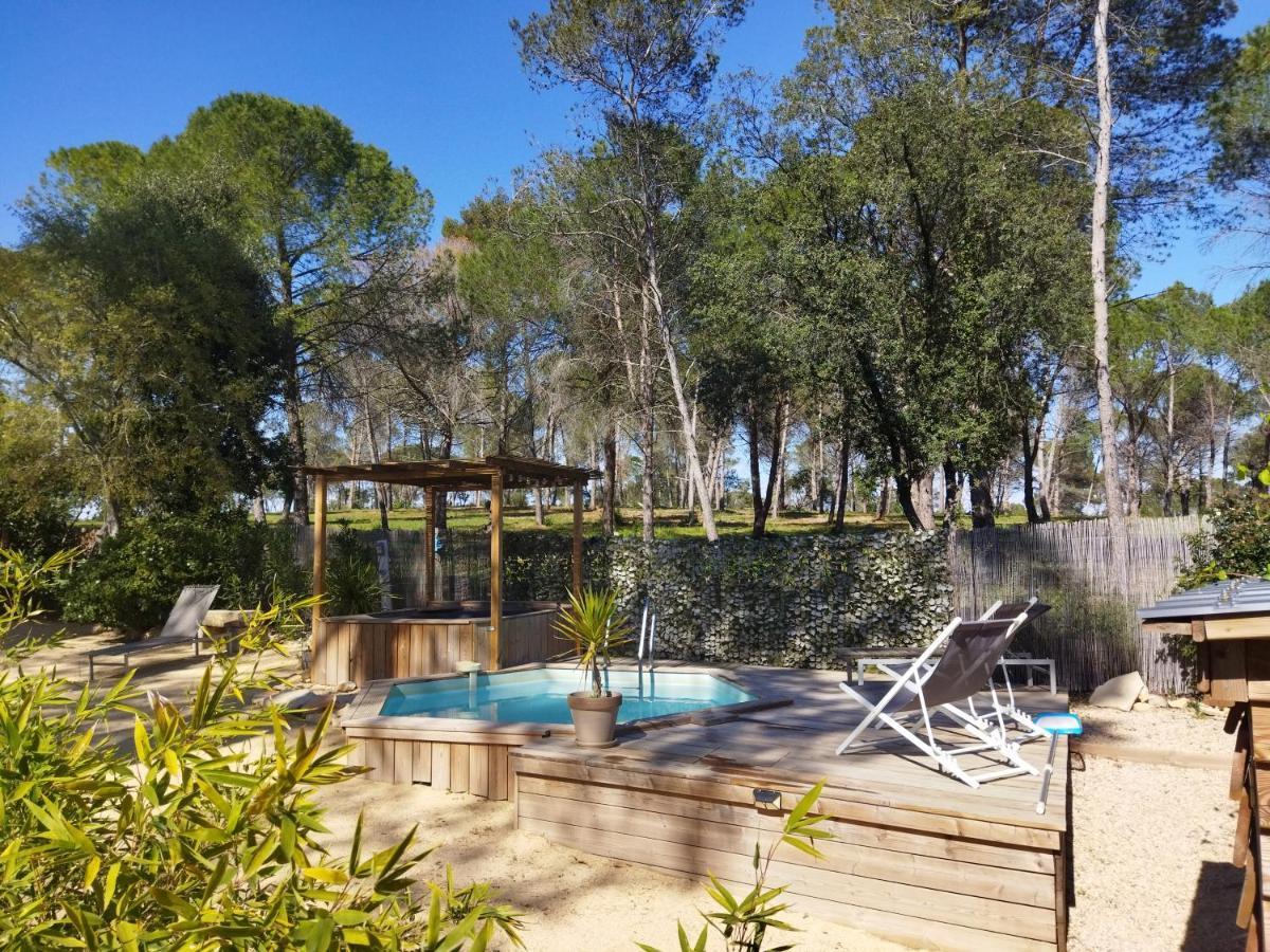 Maison 5 Personnes En Garrigue - Piscine-Spa Prive Langlade Exteriör bild