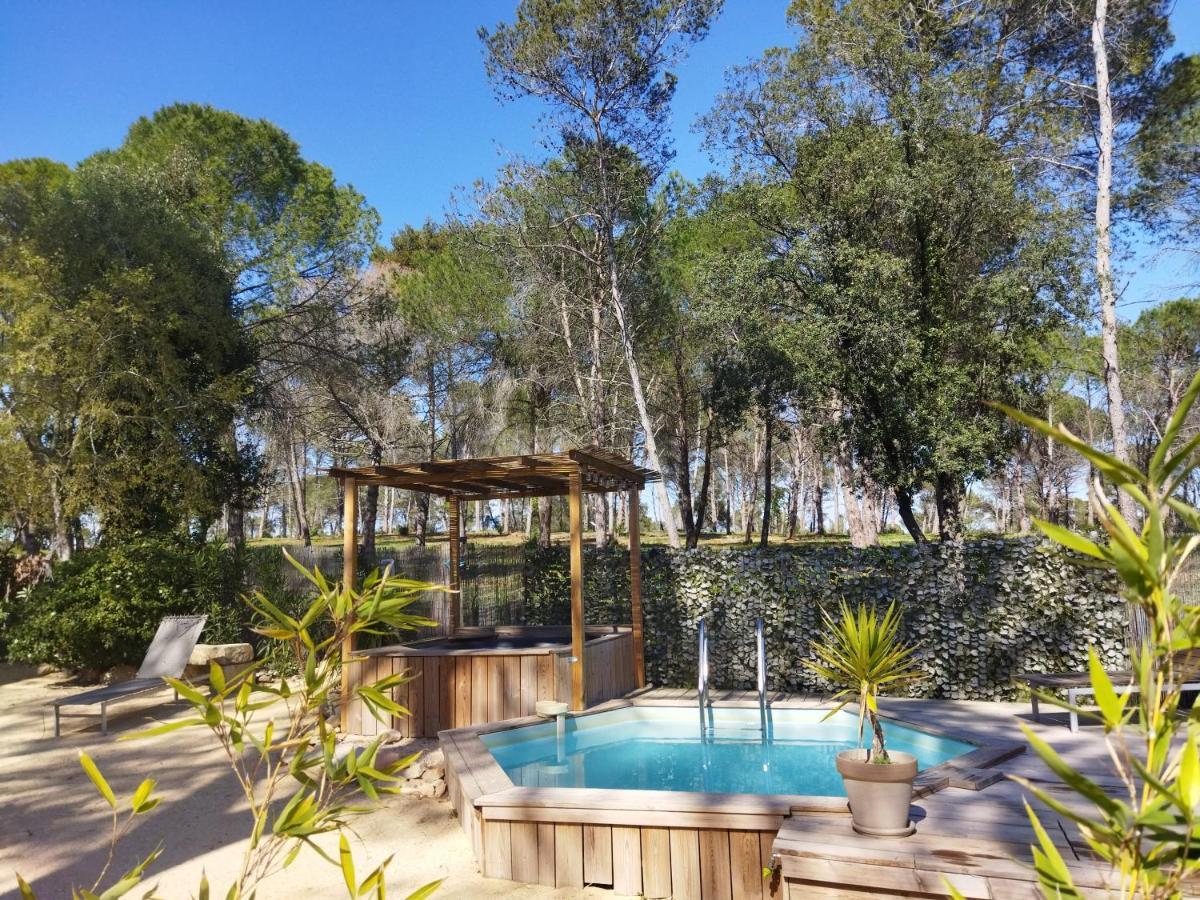 Maison 5 Personnes En Garrigue - Piscine-Spa Prive Langlade Exteriör bild